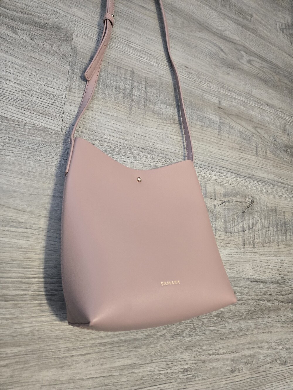 Samara Anthropologie Peony Pink Crossbody Purse Vegan Leather